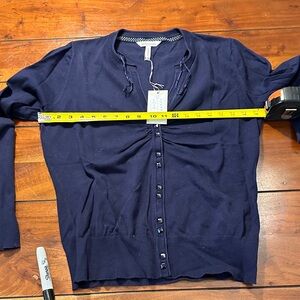 Navy Blue Bravissimo Button-Up Cardigan nwt 2-25-06